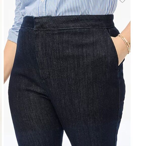 J. Crew Factory CG484 High-rise trouser jeans 32 Petite NWT - Picture 5 of 12